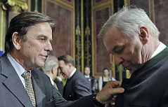 Franz Voves und Hermann Schützenhöfer im Parlament