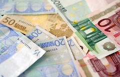 verschiedene Euro-Banknoten