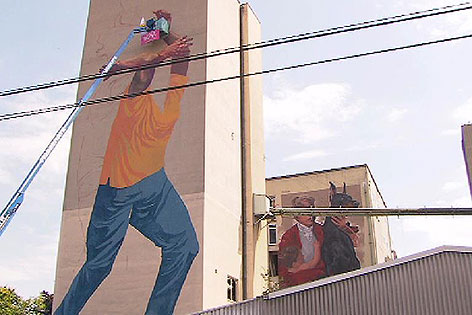 Wandgemälde Street Festival