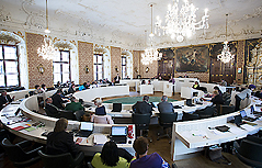 Sitzungssaal im Landtag