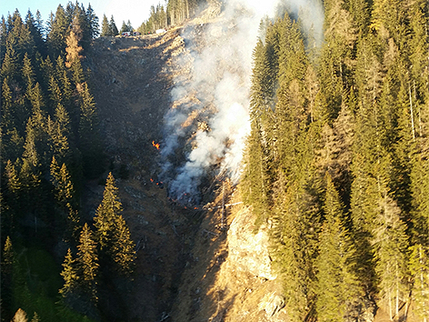 Waldbrand bei Leoben