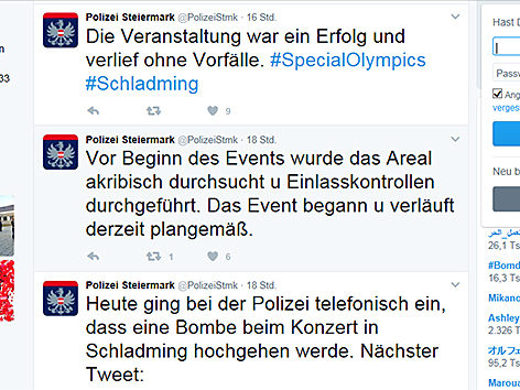 Polizei-Tweets